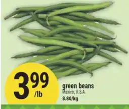 Marché Adonis Green beans offer