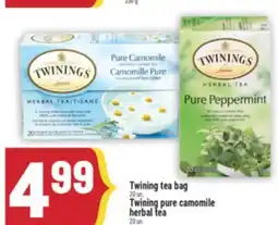 Marché Adonis Twining tea bag offer