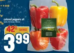 Marché Adonis Colored peppers x4 offer