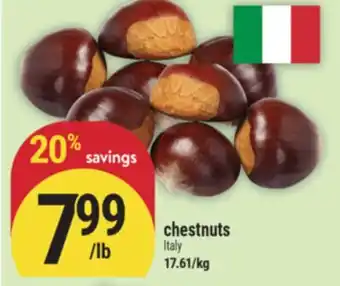 Marché Adonis Chestnuts offer