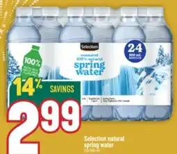 Marché Adonis Selection natural spring water offer