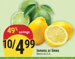 Marché Adonis Lemons or Limes offer