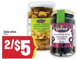 Marché Adonis Cedar olives offer