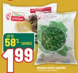 Marché Adonis Montana frozen vegetable offer