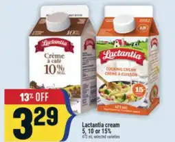 Marché Adonis Lactantia cream 5, 10 or 15% offer