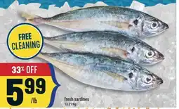 Marché Adonis Fresh sardines offer
