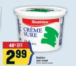 Marché Adonis Beatrice sour cream offer