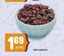 Marché Adonis Dried cranberries offer