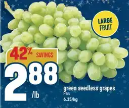 Marché Adonis Green seedless grapes offer