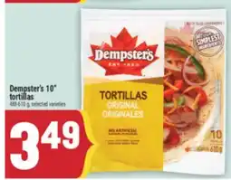 Marché Adonis Dempster's 10 tortillas offer