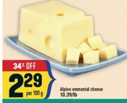 Marché Adonis Alpine emmental cheese offer