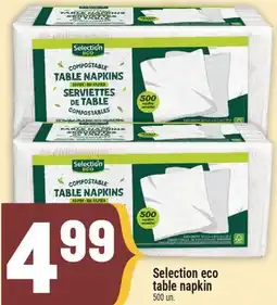 Marché Adonis Selection eco table napkin offer