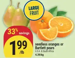 Marché Adonis Seedless oranges or Bartlett Pears offer