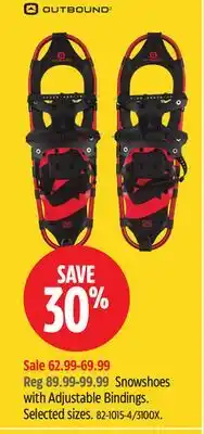 Canadian Tire Snowshoes with Adjustable Bindings offer