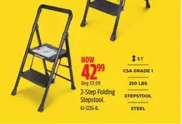Canadian Tire Mastercraft 2-Step Folding Stepstool offer