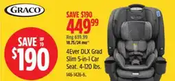 Canadian Tire Graco 4Ever DLX Grad Slim 5-in-1 Car Seat offer