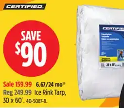 Canadian Tire Certified Ice Rink Tarp, 30 x 60´ offer