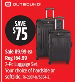 Canadian Tire Outbound 2-Pc Luggage Set offer