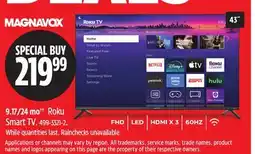 Canadian Tire Roku Smart TV. Magnavox offer