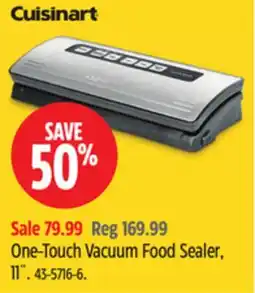 Canadian Tire Cuisinart One-Touch Vacuum Food Sealer, 11˝ offer