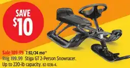 Canadian Tire Stiga GT 2-Person Snowracer offer