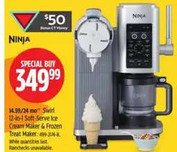 Canadian Tire Ninja Swirl 12-in-1 Soft-Serve Ice Cream Maker & Frozen Treat Maker offer