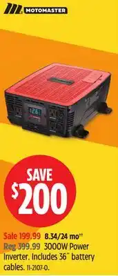 Canadian Tire 3000W Power Inverter offer
