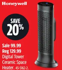 Canadian Tire Honeywell Digital Tower Ceramic Space Heater offer