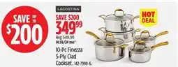 Canadian Tire 10-Pc Finezza 5-Ply Clad Cookset offer