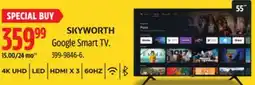 Canadian Tire SKYWORTH Google Smart TV offer