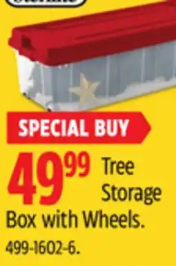 Canadian Tire Tree Storage Box with Wheels offer