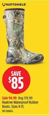 Canadian Tire Realtree Waterproof Rubber Boots offer