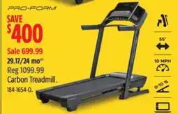 Canadian Tire ProForm Carbon Treadmill offer