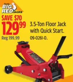Canadian Tire 3.5-Ton Floor Jack with Quick Start offer