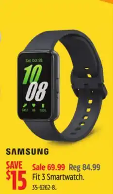 Canadian Tire Samsung Fit 3 Smartwatch offer