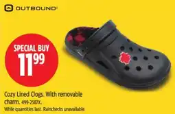 Canadian Tire Cozy Lined Clogs. Outbound offer