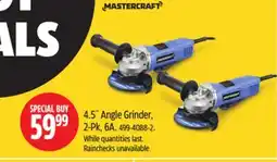 Canadian Tire 4.5˝ Angle Grinder, 2-Pk, 6A offer