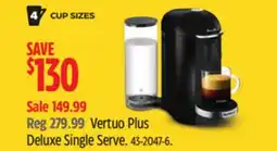 Canadian Tire Vertuo Plus Deluxe Single Serve offer
