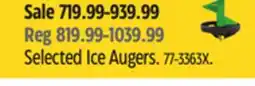 Canadian Tire Selected Ice Augers offer