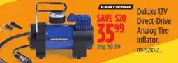 Canadian Tire Deluxe 12V Direct-Drive Analog Tire Inflator offer
