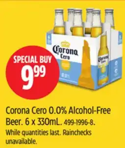 Canadian Tire Corona Cero 0.0% Alcohol-Free Beer offer