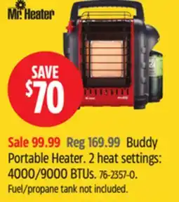 Canadian Tire Mr. Heater Buddy Portable Heater offer