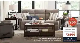 La Z Boy Jay Fabric Reclining Sofa offer