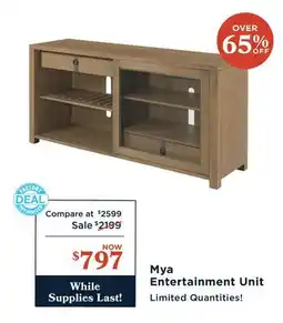 La Z Boy Mya Entertainment Unit offer