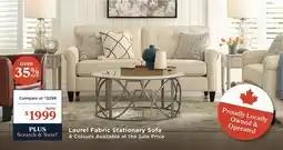 La Z Boy Laurel Fabric Stationary Sofa offer