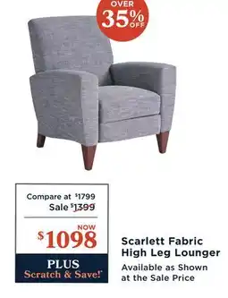 La Z Boy Scarlett Fabric High Leg Lounger offer