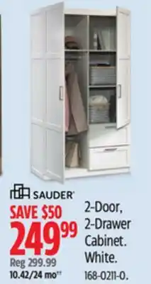 Canadian Tire Sauder 2-Door, 2-Drawer Cabinet offer