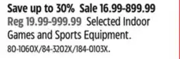 Canadian Tire Selected Indoor Games and Sports Equipment offer