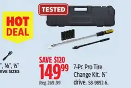 Canadian Tire 7-Pc Pro Tire Change Kit. 1/2 drive offer