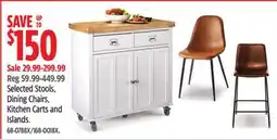 Canadian Tire Selected Stools, Dining Chairs, Kitchen Carts and Islands offer